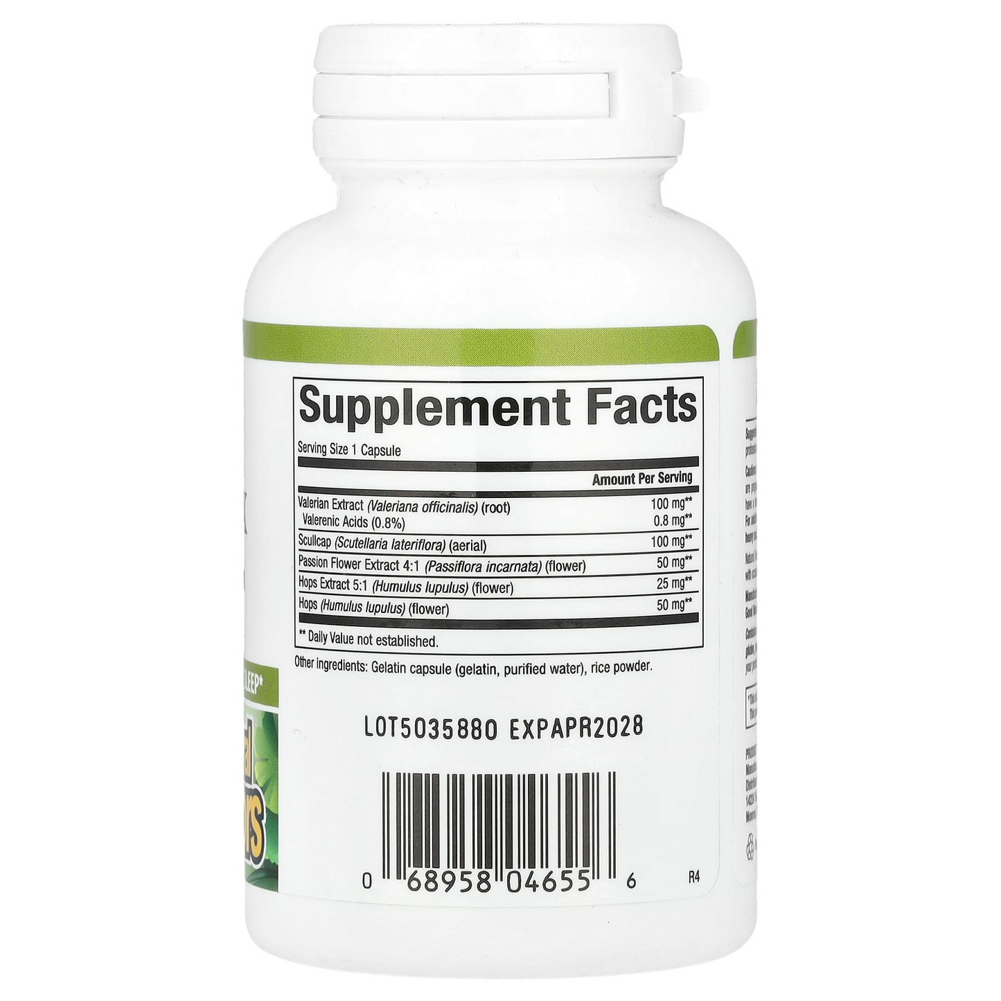 Natural Factors Herbal Factors Sleep Relax with Valerian & Hops 90 Capsules