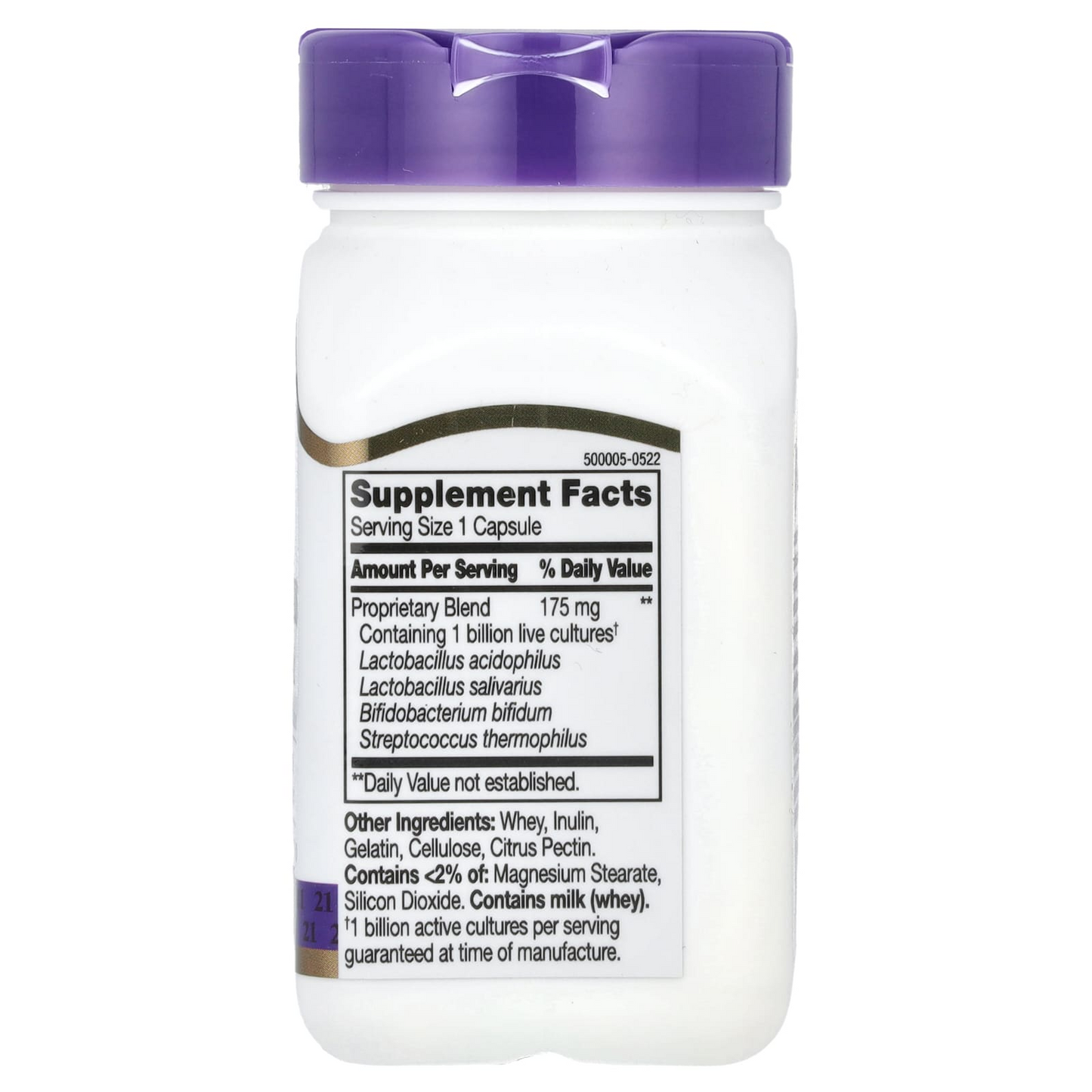 21st Century Acidophilus Probiotic Blend Contains 1 Billion Live Probiotic Cultures Digestive, Intestinal & Immune Health Support Capsules