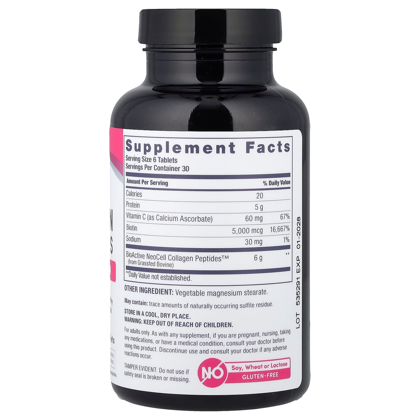 NeoCell Grass-fed Collagen Peptides + Vitamin C & Biotin Tablets