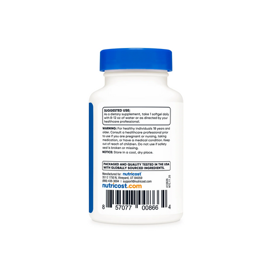 Nutricost Vitamin K2 + Vitamin D3 Bone Health Calcium Balance Nutrient Absorption 120 Softgels