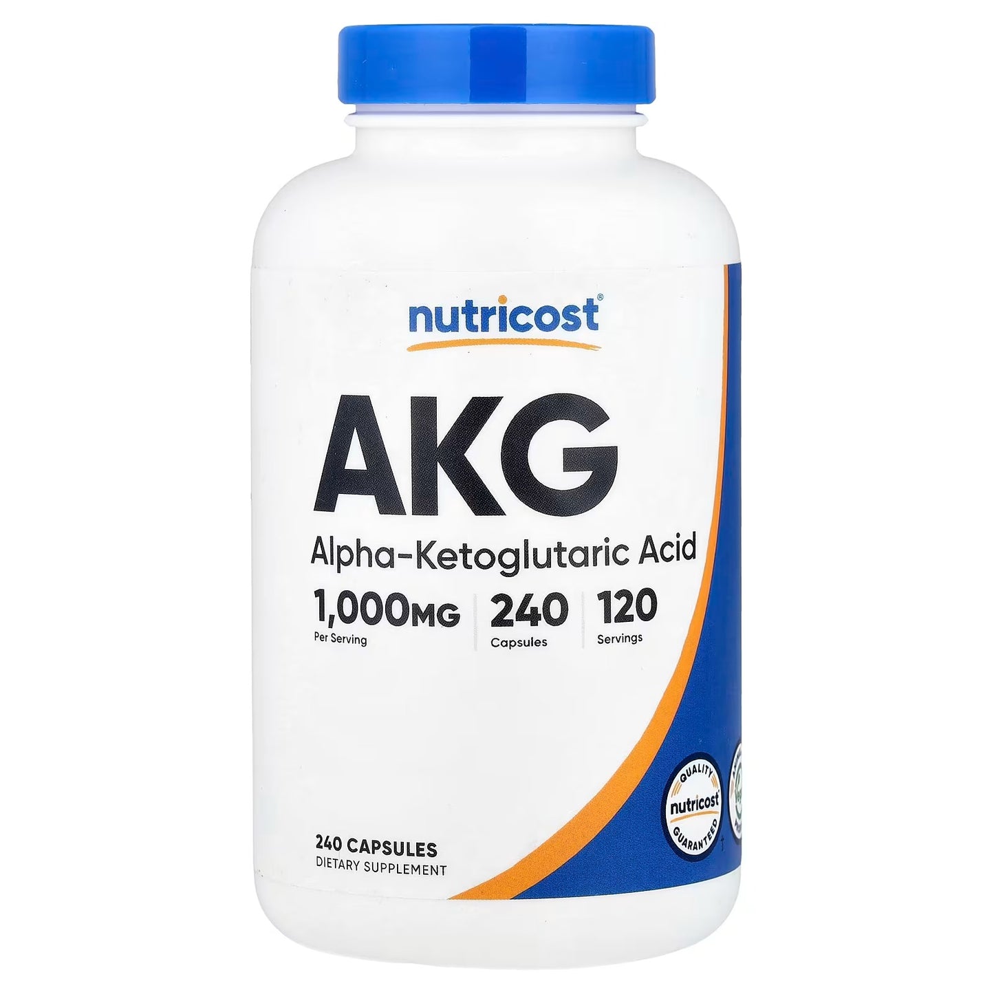 Nutricost AKG Alpha-Ketoglutaric Acid 1000mg – 240 Capsules, 120 Servings, Amino Acid & Energy Support Supplement