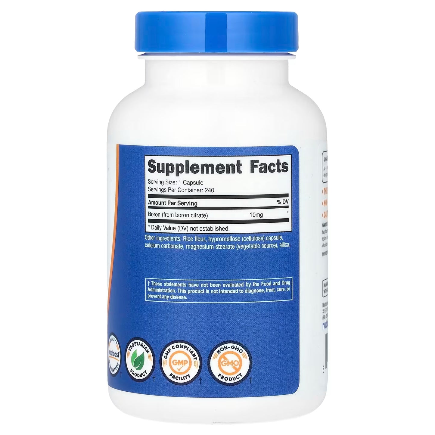 Nutricost Boron 10mg – 240 Vegetarian Capsules, Gluten-Free & GMO-Free