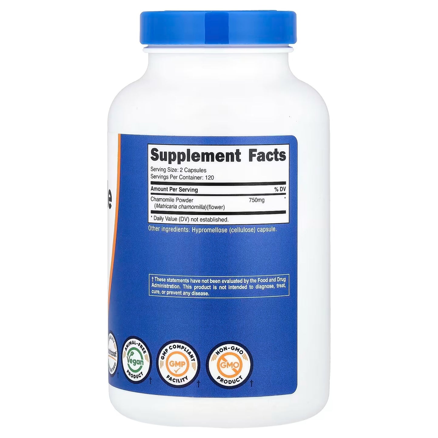 Nutricost Chamomile 750mg – 240 Vegetarian Capsules, 120 Servings, Gluten-Free Herbal Supplemen