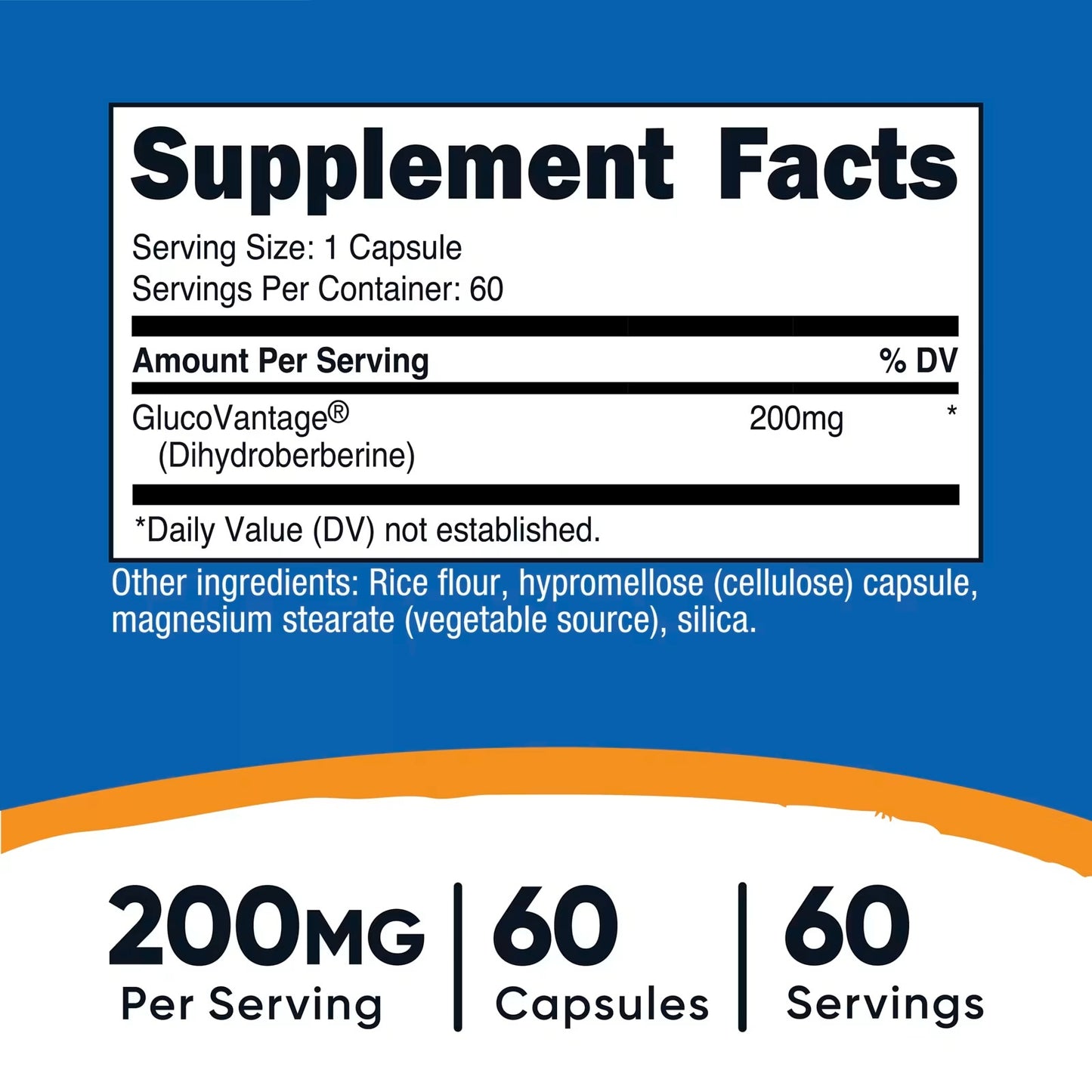 Nutricost Dihydroberberine 200mg – 60 Capsules | Highly Bioavailable Berberine Metabolite