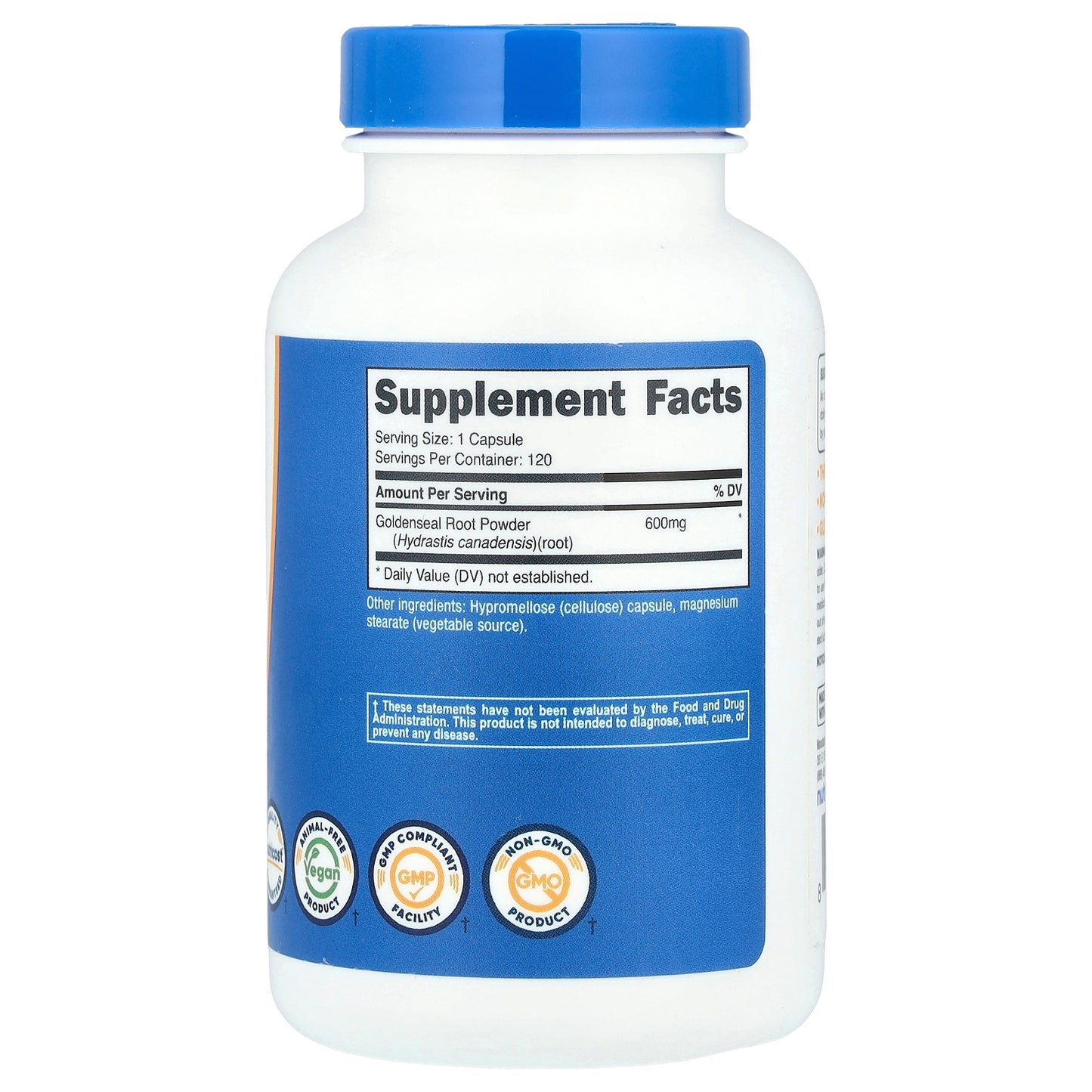 Nutricost Goldenseal Root 600mg – 120 Capsules, Gluten-Free & GMO-Free Herbal Supplement
