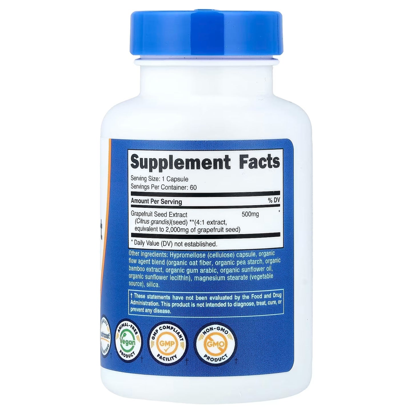 Nutricost Grapefruit Seed Extract – 60 Capsules, 60 Servings, Natural Herbal Supplement