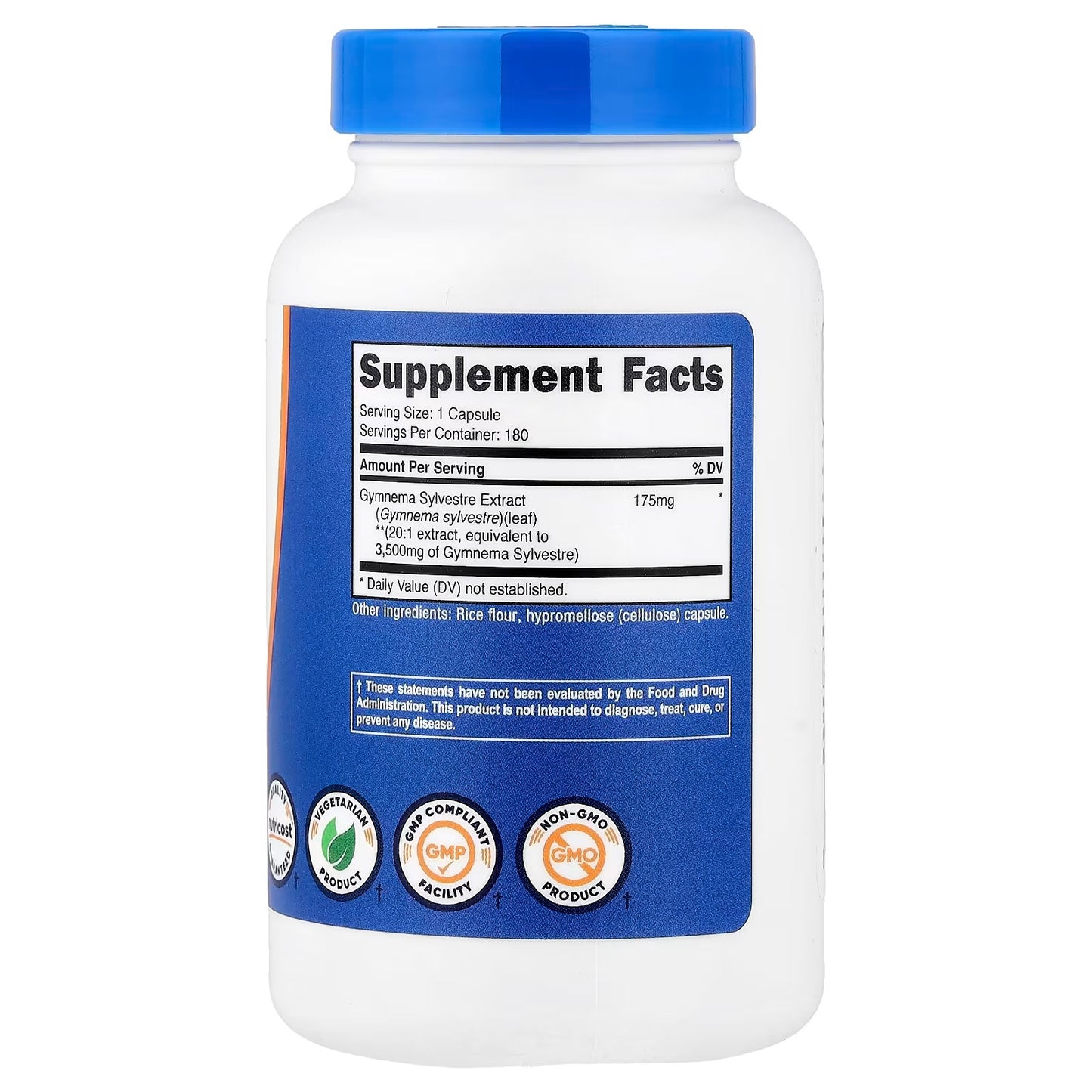 Nutricost Gymnema Sylvestre Extract – 180 Capsules, 180 Servings, Herbal Supplement