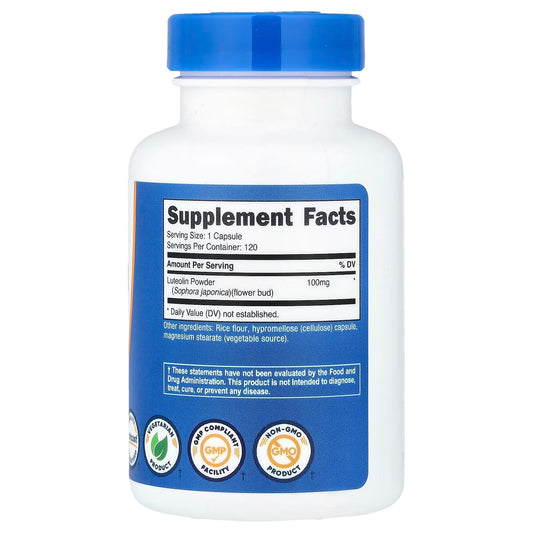 Nutricost Luteolin 100mg – 120 Vegetarian Capsules, Gluten-Free & GMO-Free