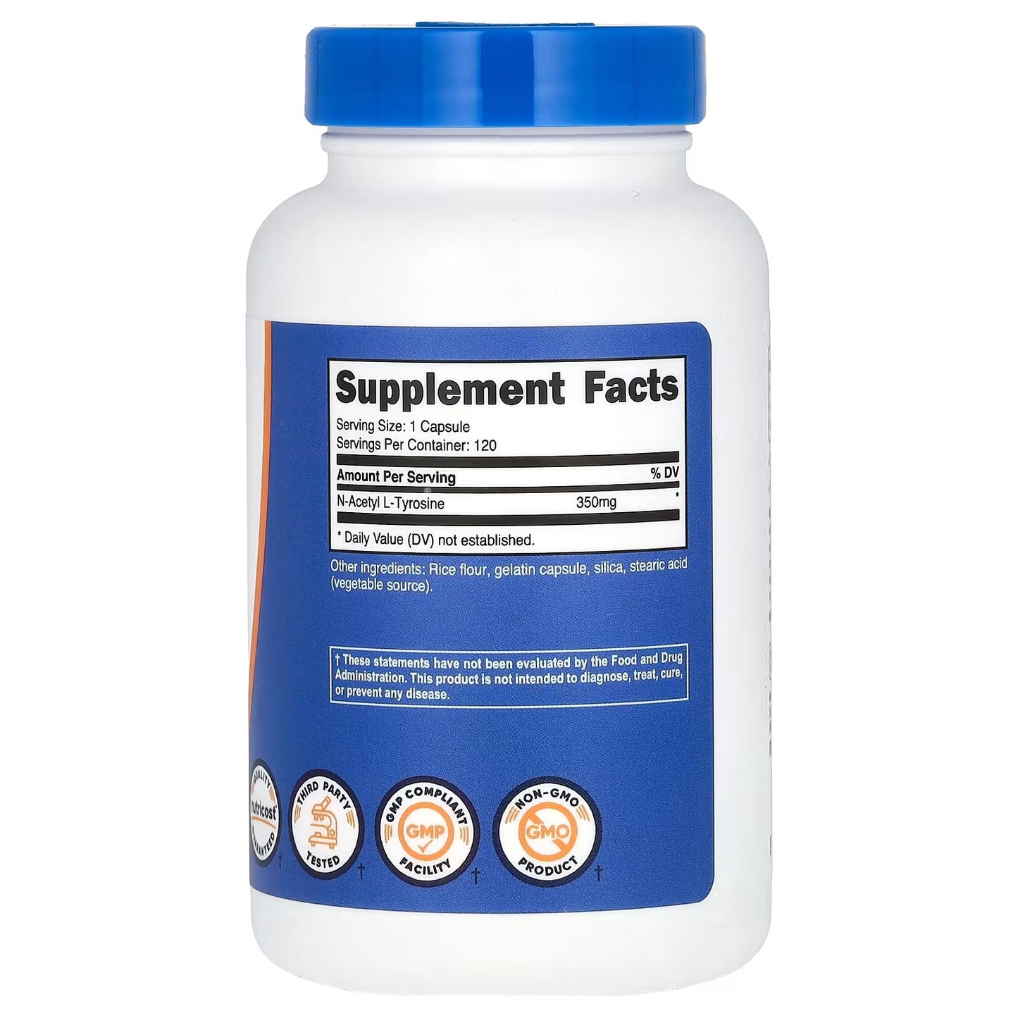 Nutricost N-Acetyl L-Tyrosine (NALT) 350mg – 120 Capsules, Amino Acid Supplement
