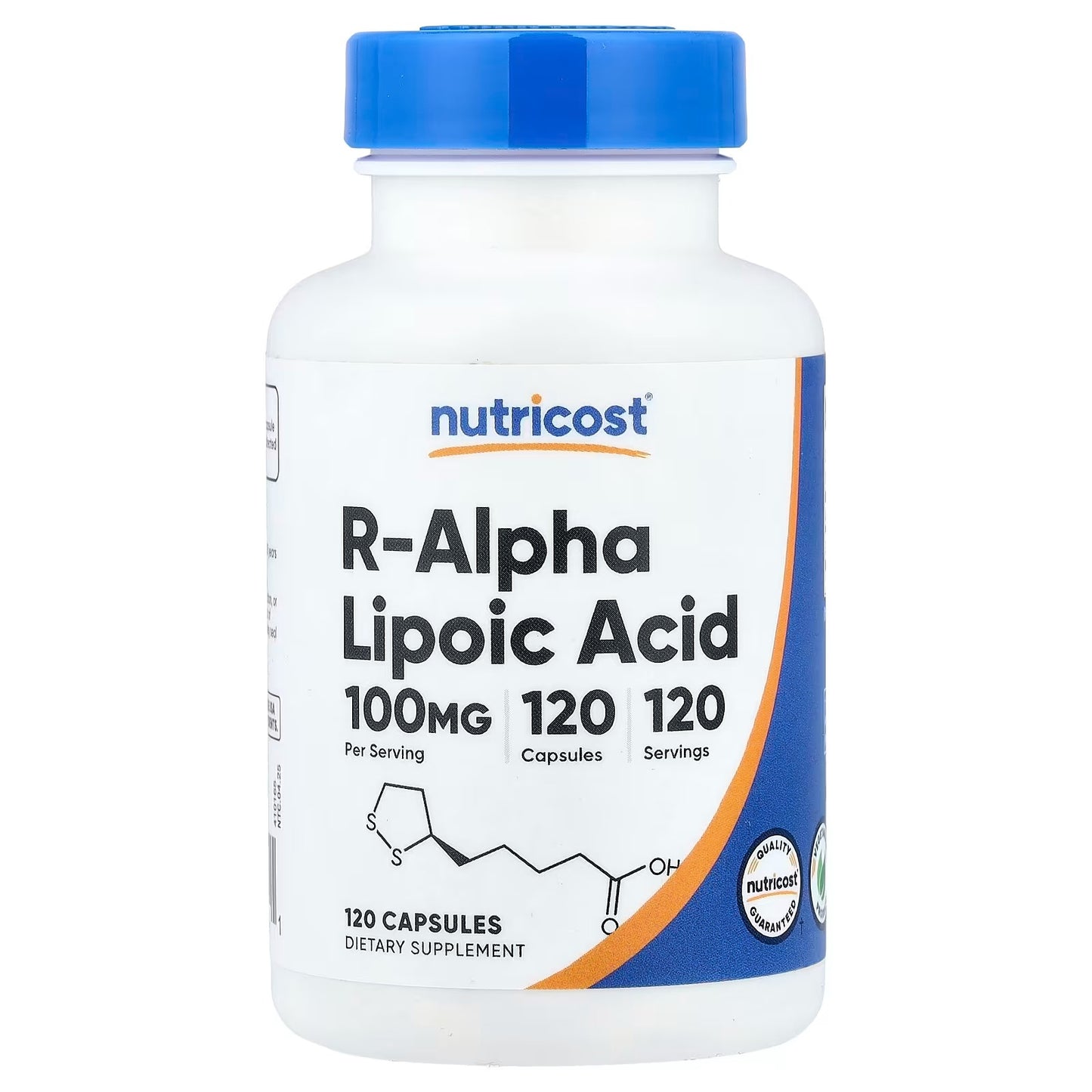 Nutricost R-Alpha Lipoic Acid 100mg – 120 Vegetarian Capsules, Gluten-Free & GMO-Free