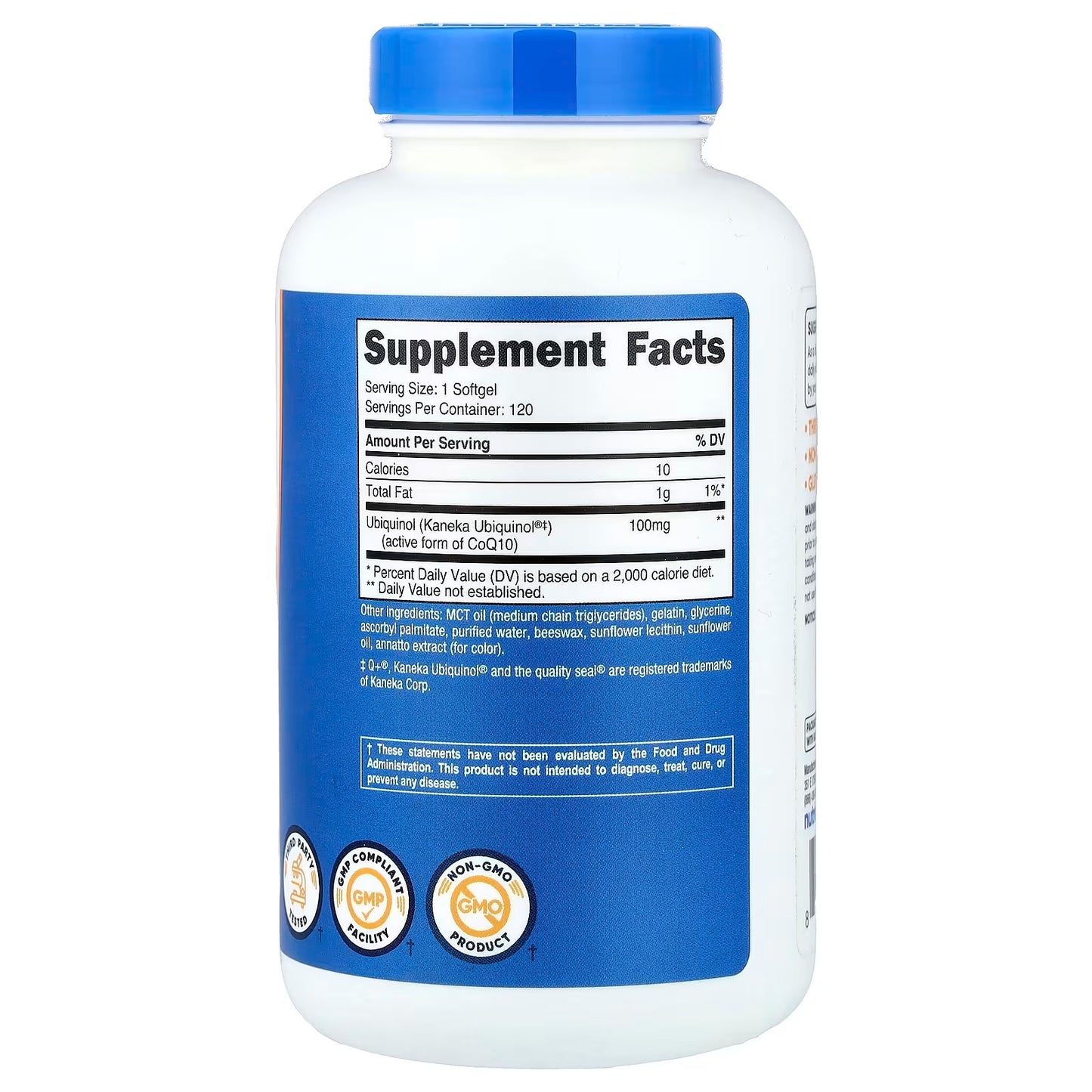 Nutricost Ubiquinol 100mg – 120 Softgels, Gluten-Free CoQ10 Antioxidant Supplement