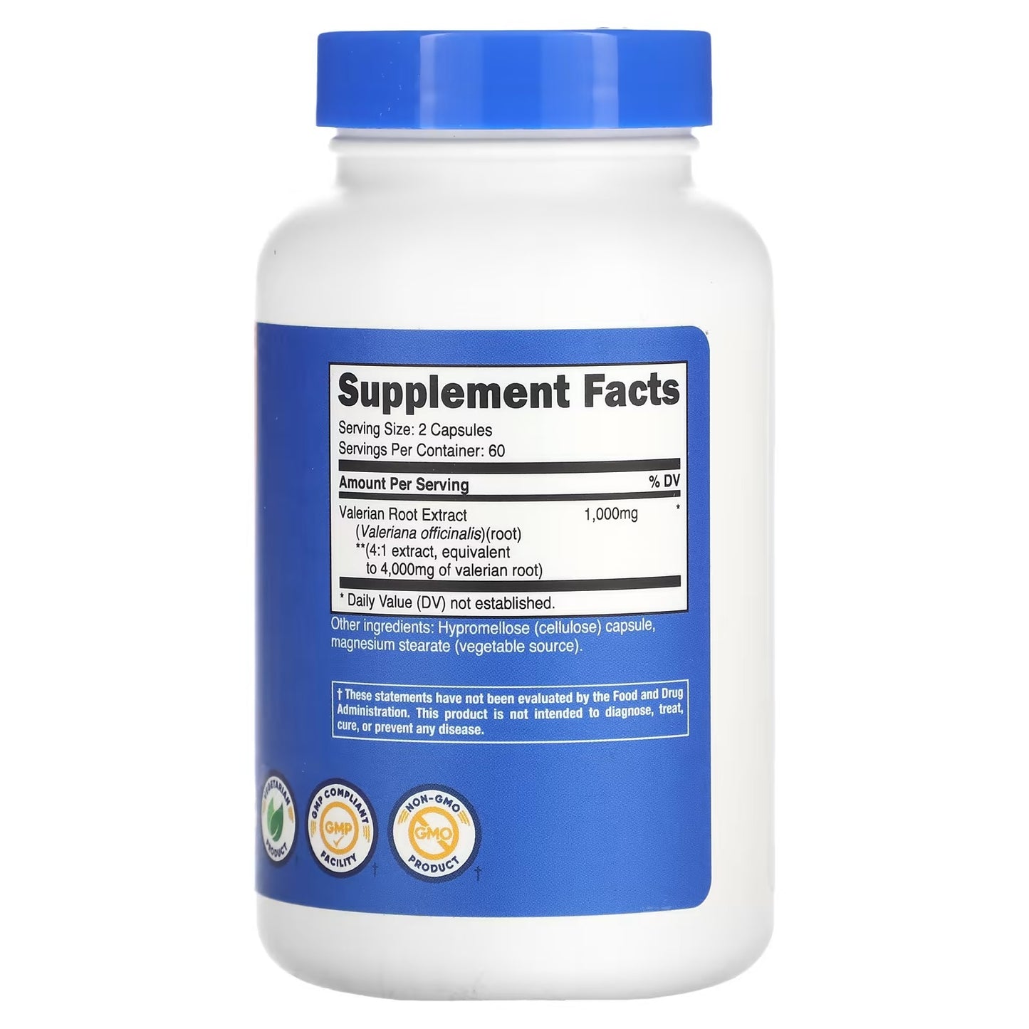 Nutricost Valerian Root Extract – 120 Vegetarian Capsules, 60 Servings, Gluten-Free & GMO-Free