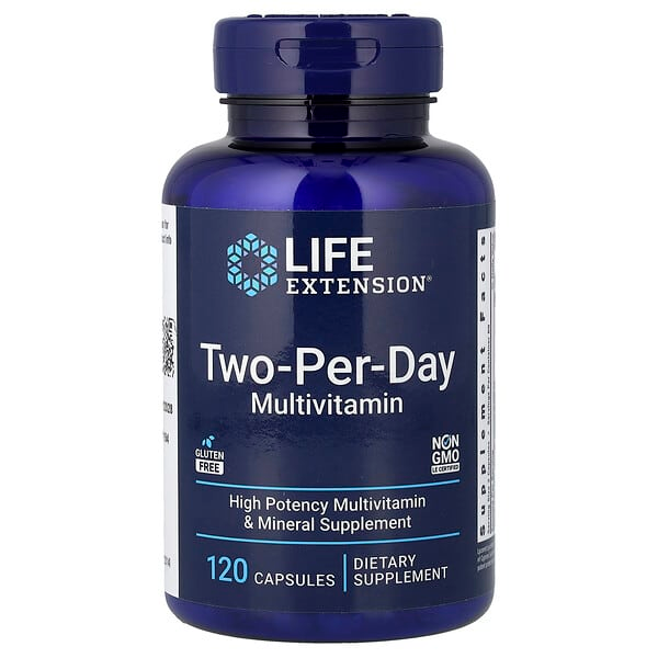 Life Extension Two-Per-Day Multivitamin High Potency Multivitamın & Mineral Supplement Capsules