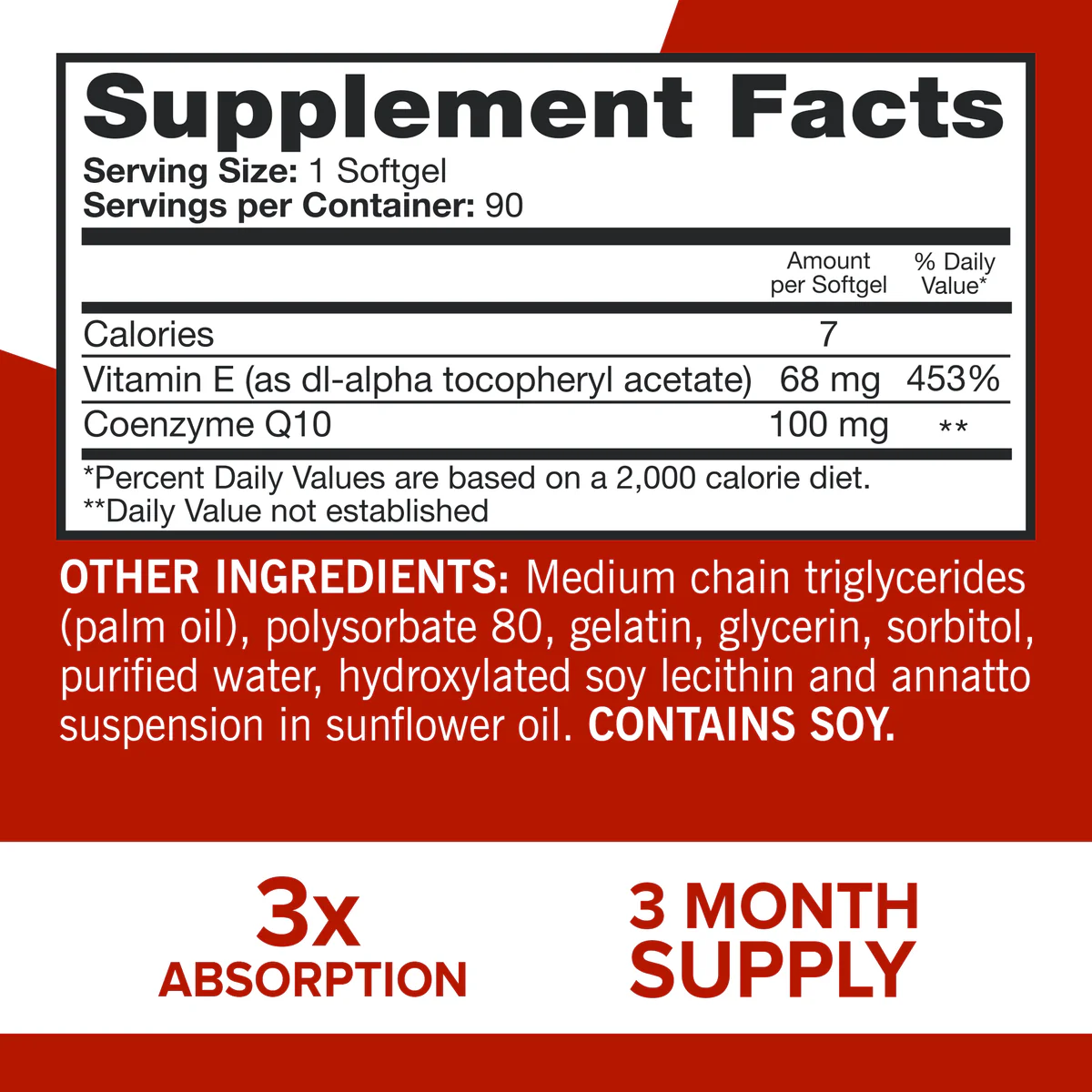 Qunol Ultra CoQ10, 100mg Water and Fat Soluble Softgels