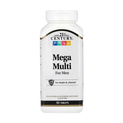 21st Century Mega Multi For Men For Health & Lifestyle 90 Tablets