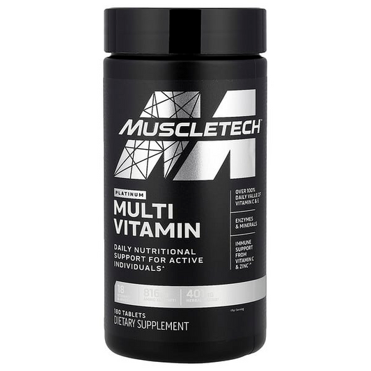 Muscle Tech Platinum Multivitamin Daily Nutritional Support for Active Individuals Tablets