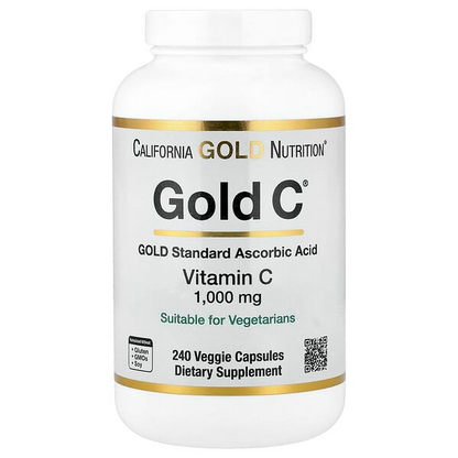 California Gold Nutrition Gold C Usp Grade Vitamin C 1,000 Mg 60 Veggie Capsules