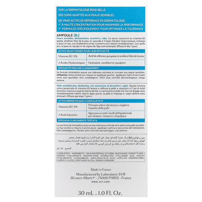 SVR  [B3] Ampoule Hydra Anti-wrinkle Moisturizing Strengthens 30 ml