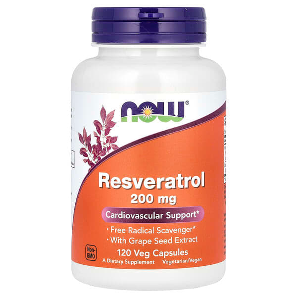 Now Foods Resveratrol 200 Mg Veg Capsules