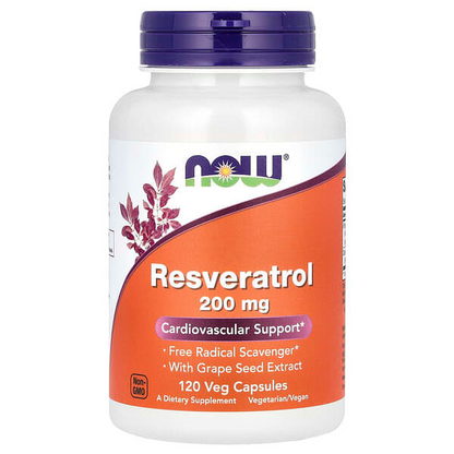 Now Foods Resveratrol 200 Mg Veg Capsules