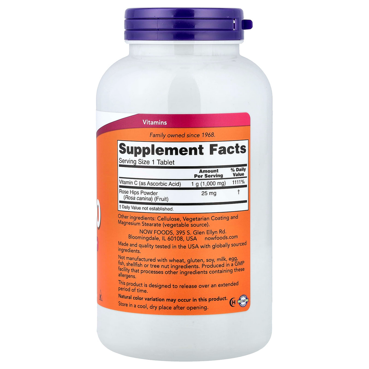 Now Foods C-1000 Antioxidant Support Collagen Formation Skin, Bone and Joint Support Nutrient Utilisation Support 250 Tablets