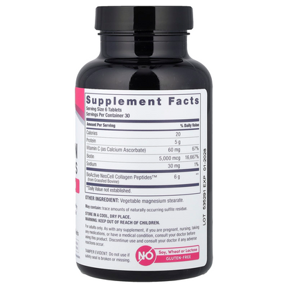 NeoCell Grass-fed Collagen Peptides + Vitamin C & Biotin Tablets