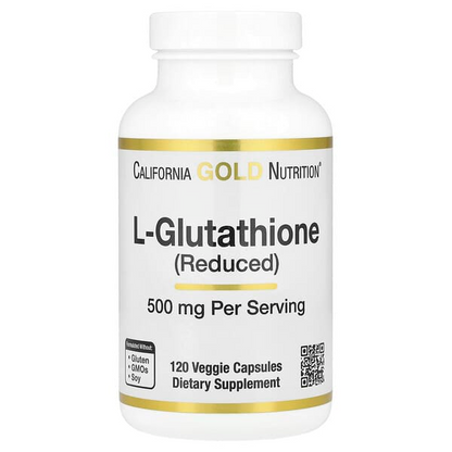 California Gold Nutrition L-Glutathione (Reduced) 500 mg Veg Capsules