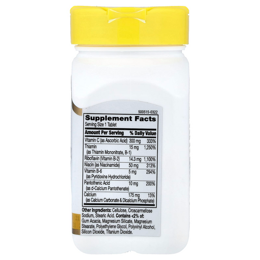 21st Century B-Complex Plus Vitamin C Energy Support 100 Tablets