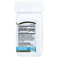 21st Century Iron 65 mg Haemoglobin formation and oxygen transport Energy metabolism 120 Tablets