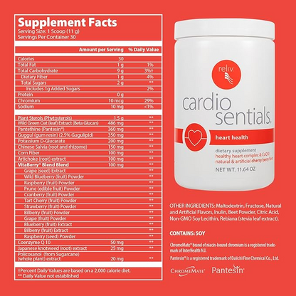 Reliv Cardio Sentials Heart Health Powder 11.64oz