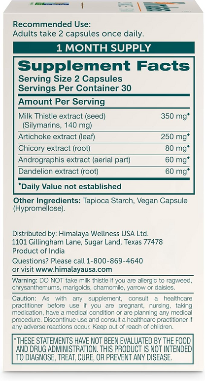 Himalaya Milk Thistle Liver Support 60 Capsules