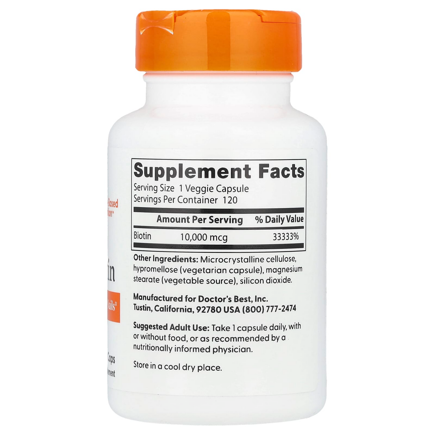 Doctor's Best Biotin 10,000 mcg 120 Veg Caps