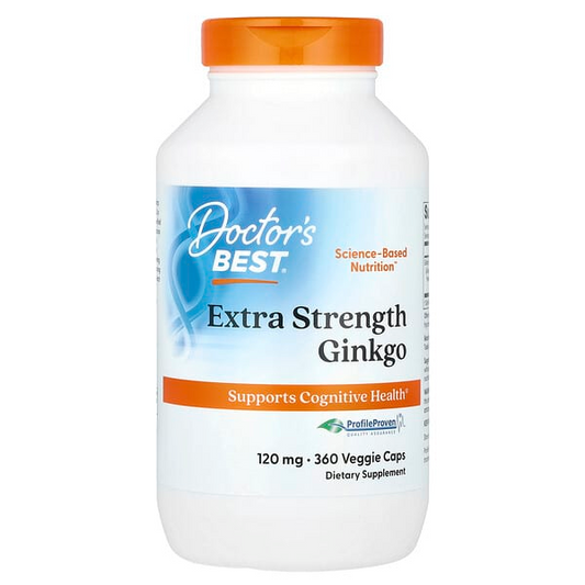 Doctor's Best Ginkgo 120 Mg Cognitive Support Brain Circulation Antioxidant Support Veggie Caps