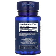 Life Extension Biotin 600 Mcg Essential Nutrient for Healthy Hair and Nails 100 Capsules