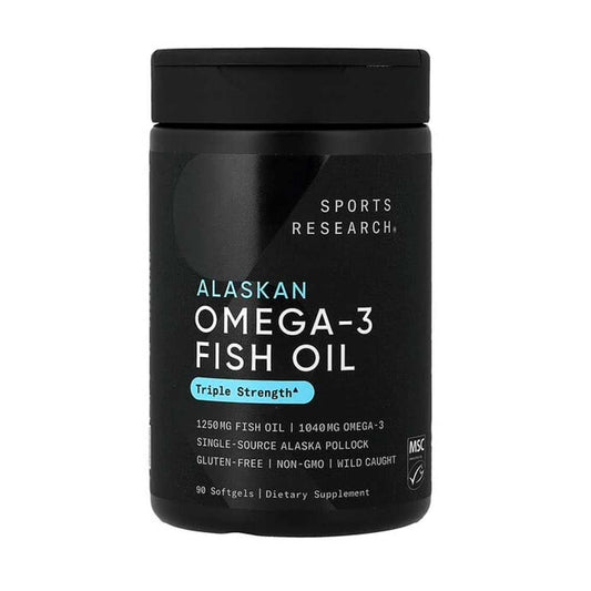 Sports Research Alaskan Omega-3 Fish Oil Triple Strength Softgels
