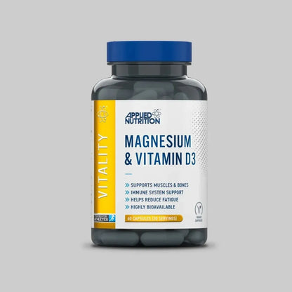 Applied Nutrition Magnesium & Vitamin D3 Muscle & Bone Health 60 Capsules