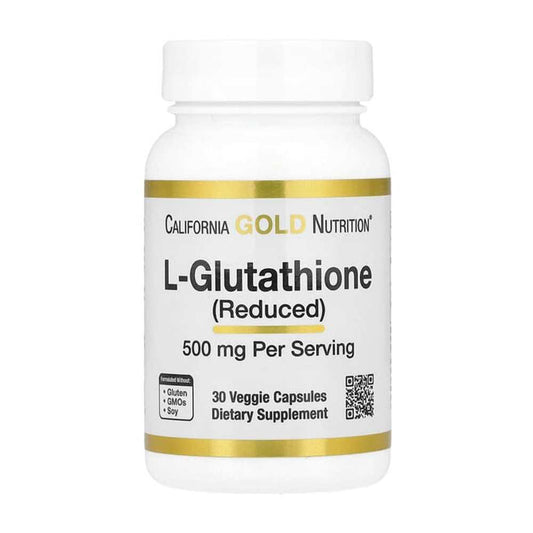 California Gold Nutrition L-Glutathione (Reduced) 500 mg Veg Capsules