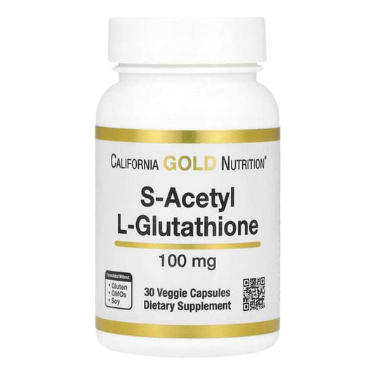 California Gold Nutrition S-Acetyl L-Glutathione 100 mg Veggie Capsules