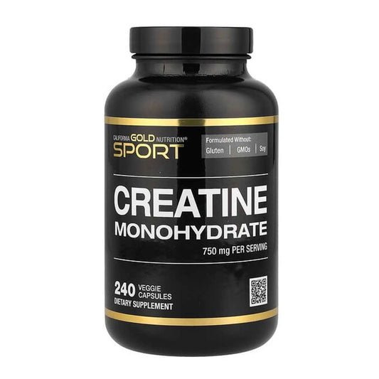 California Gold Nutrition Sport Pure Creatine Monohydrate 750 Mg 240 Veggie Capsules