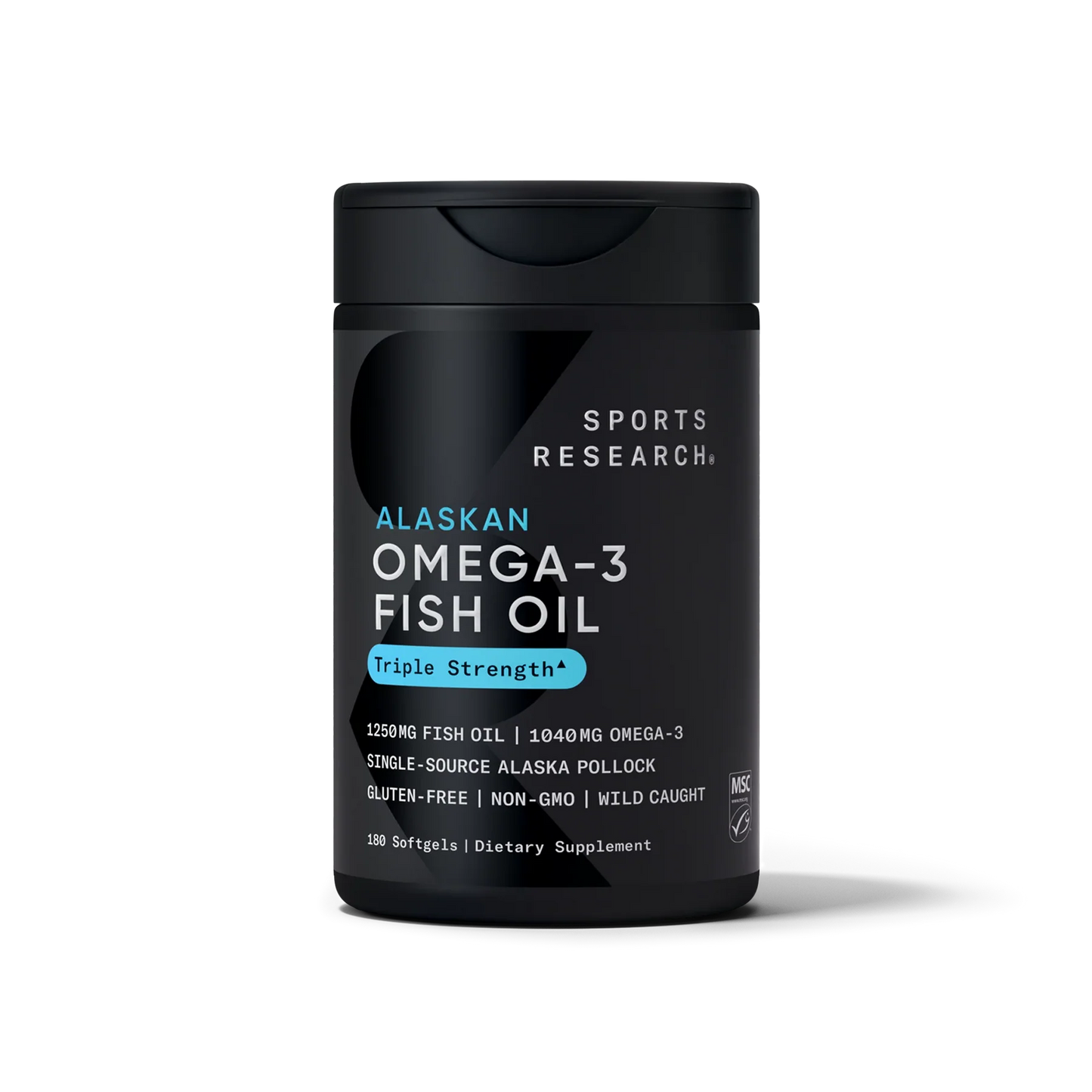 Sports Research Alaskan Omega-3 Fish Oil Triple Strength Softgels
