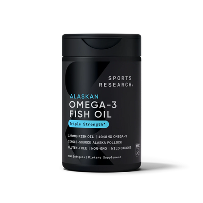 Sports Research Alaskan Omega-3 Fish Oil Triple Strength Softgels