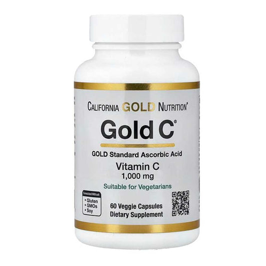 California Gold Nutrition Gold C Usp Grade Vitamin C 1,000 Mg 60 Veggie Capsules