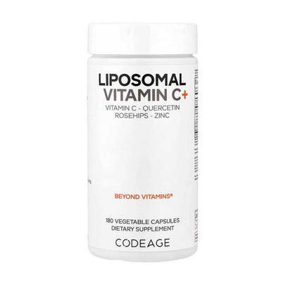 Codeage Liposomal Vitamin C+ Antioxidant Support Immune Support Collagen Formation Support 180 Vegetable Capsules
