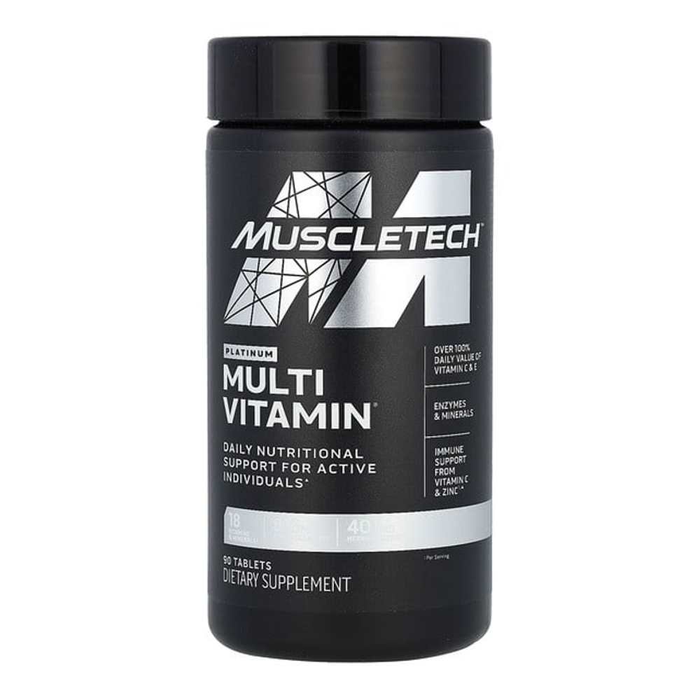 Muscle Tech Platinum Multivitamin Daily Nutritional Support for Active Individuals Tablets