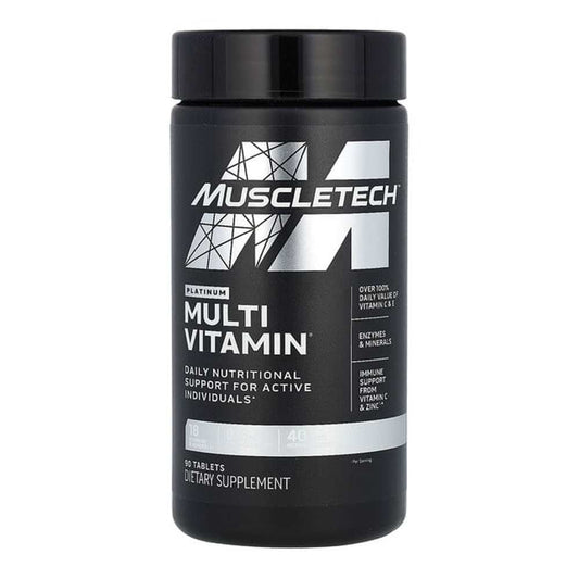 Muscle Tech Platinum Multivitamin Daily Nutritional Support for Active Individuals Tablets