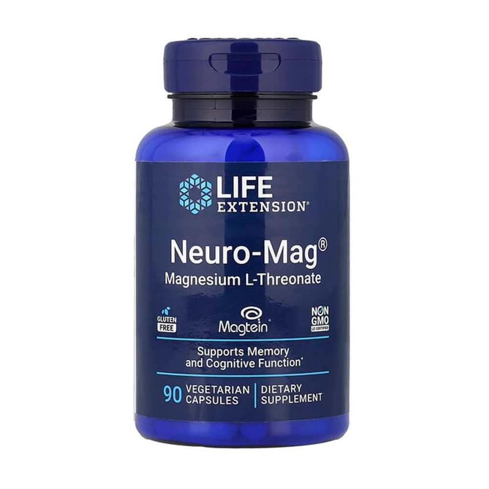 Life Extension Neuro-Mag® Magnesium L-Threonate Supports Memory and Cognitive Function 90 Vegetarian Capsules