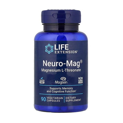 Life Extension Neuro-Mag® Magnesium L-Threonate Supports Memory and Cognitive Function 90 Vegetarian Capsules