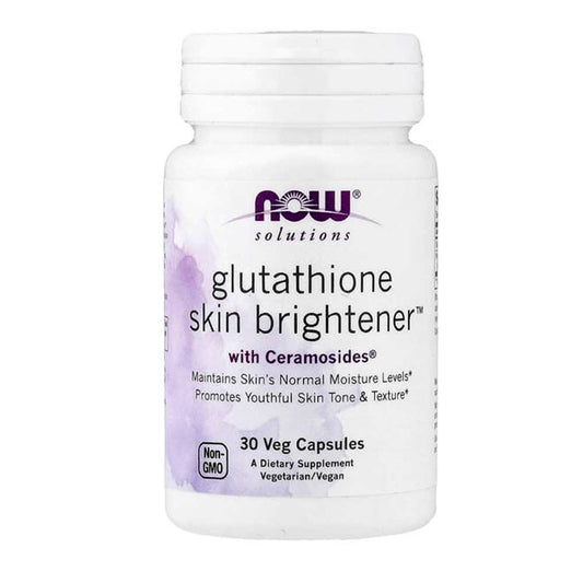 Now Foods Solutions Glutathione Skin Brightener 30 Veg Capsules