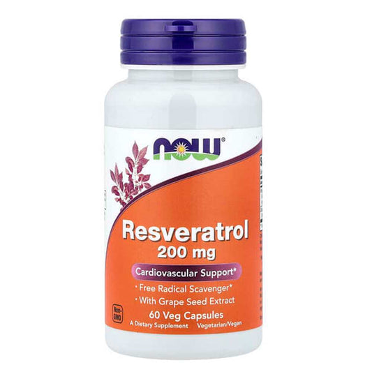 Now Foods Resveratrol 200 Mg Veg Capsules