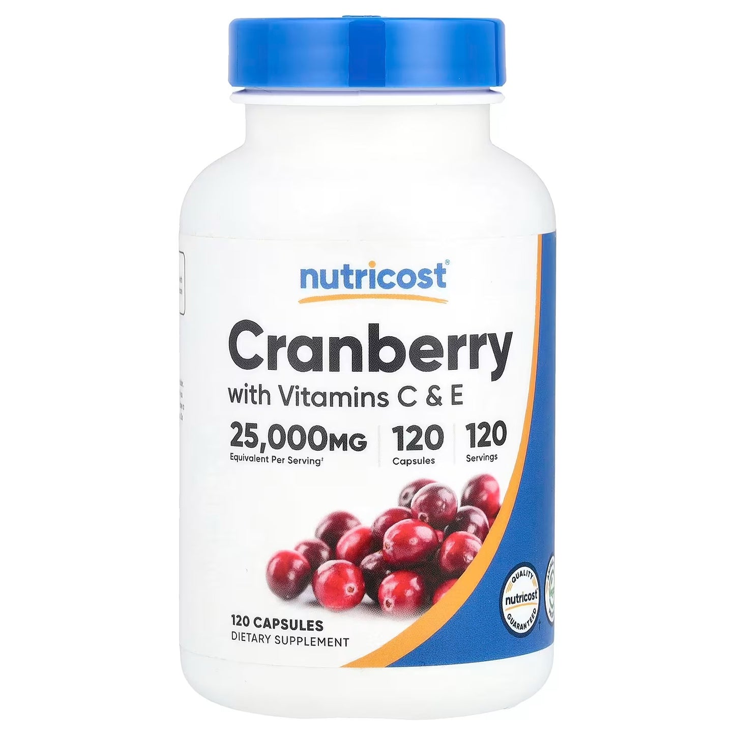 Nutricost Cranberry Extract – 120 Vegan Capsules, 120 Servings, Herbal Cranberry Supplement